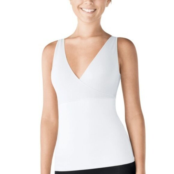 SPANX HIDE & SLEEK CRISSCROSS SLIMMING CAMI CAMISOLE SHAPEWEAR WHITE SIZE XL - Picture 1 of 6